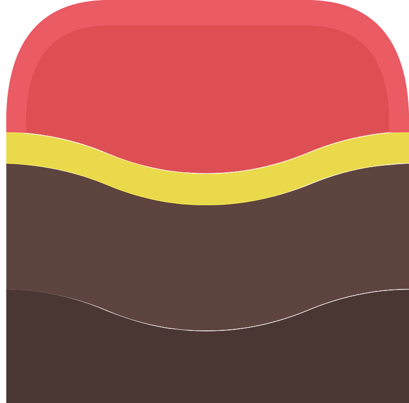 Red lava brown rock platform