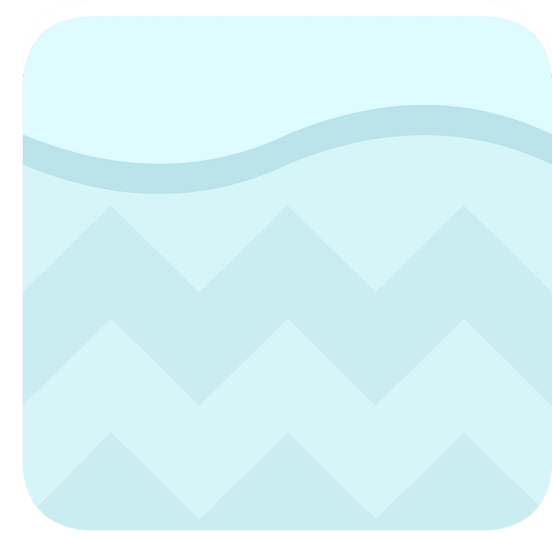 Snow surface zigzag ice platform