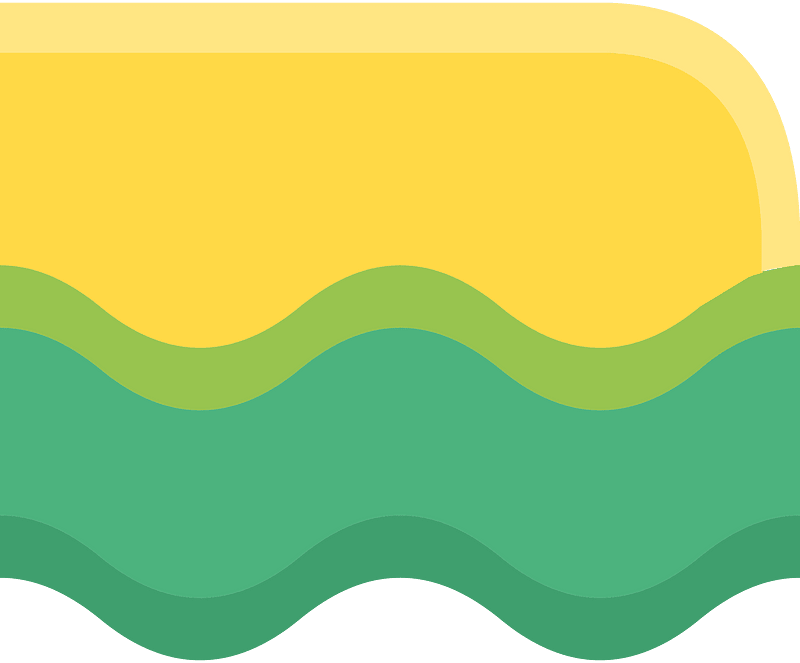 Yellow land green grass platform