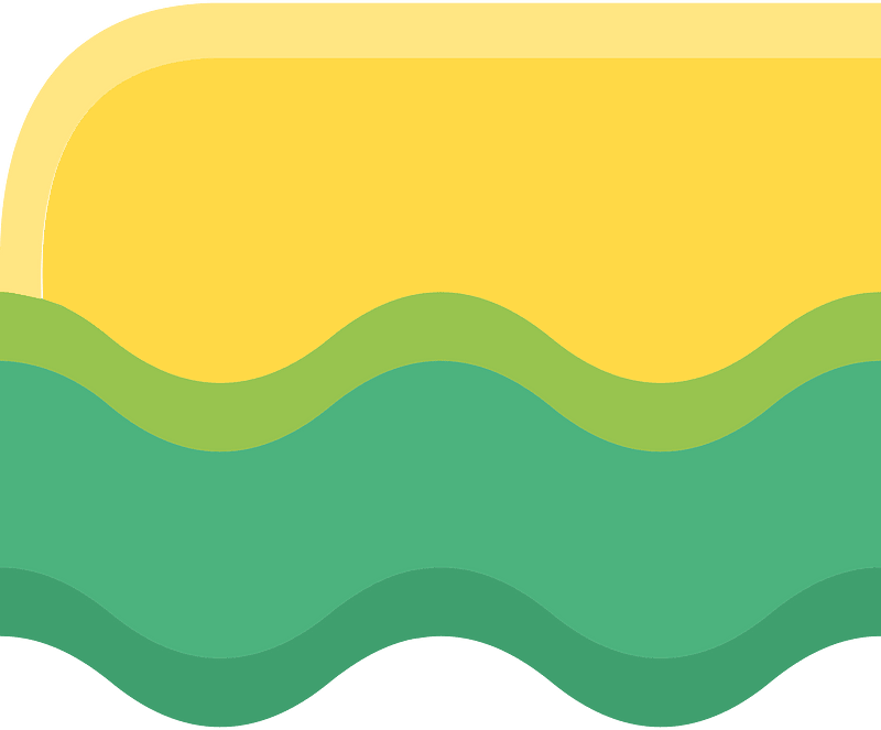 Yellow land green grass platform