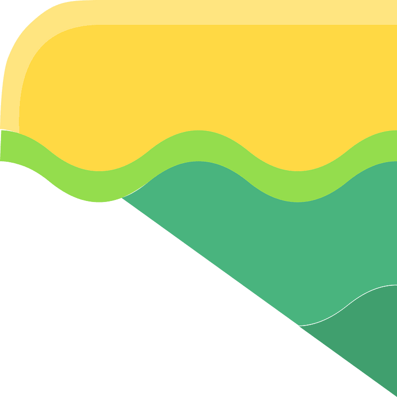Yellow land green grass platform