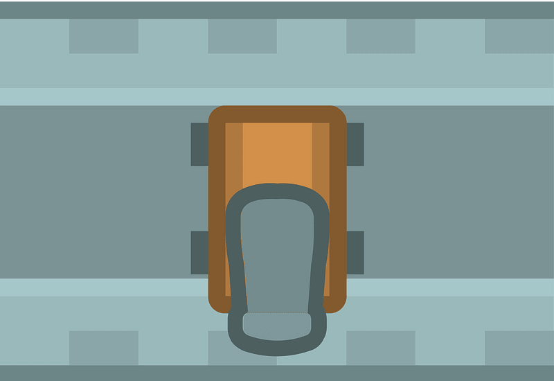 Grey asphalt road 09 car down