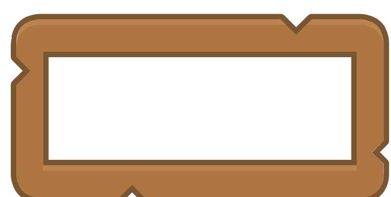 Brown horizontal rectangle
