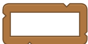 Brown horizontal rectangle