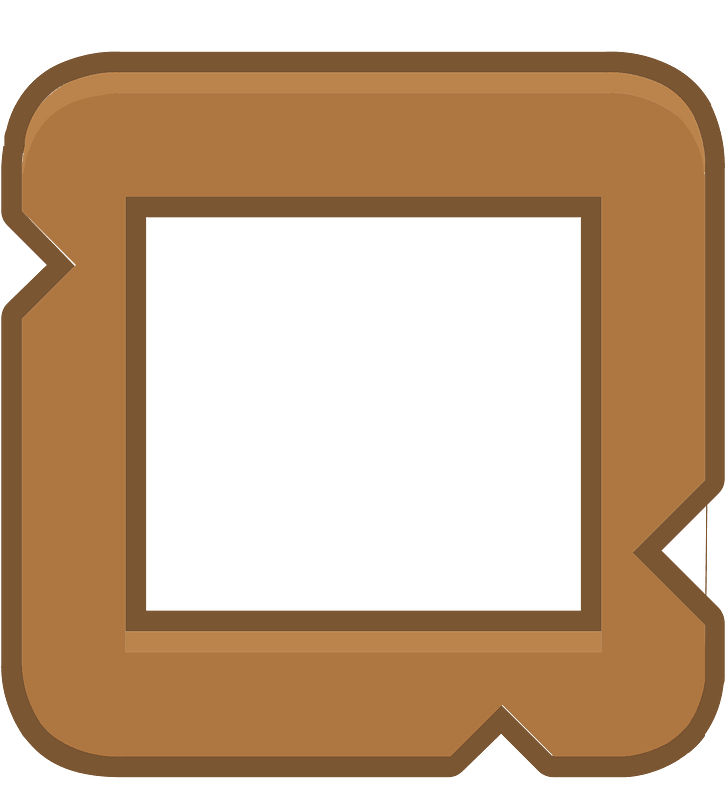 Carré marron