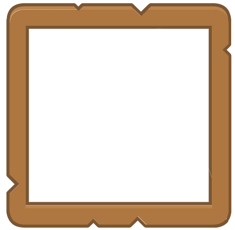 Carré marron