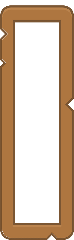 Brown vertical rectangle