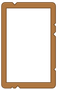 Brown vertical rectangle