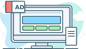 Ad computer display