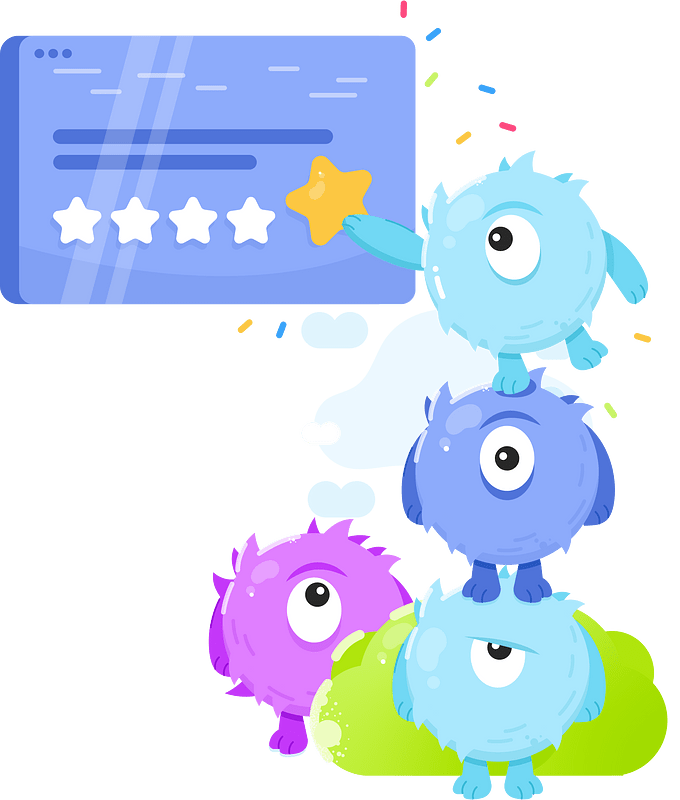 Monsters rating stars