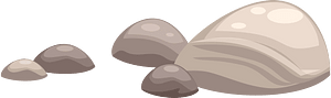 Grey rocks
