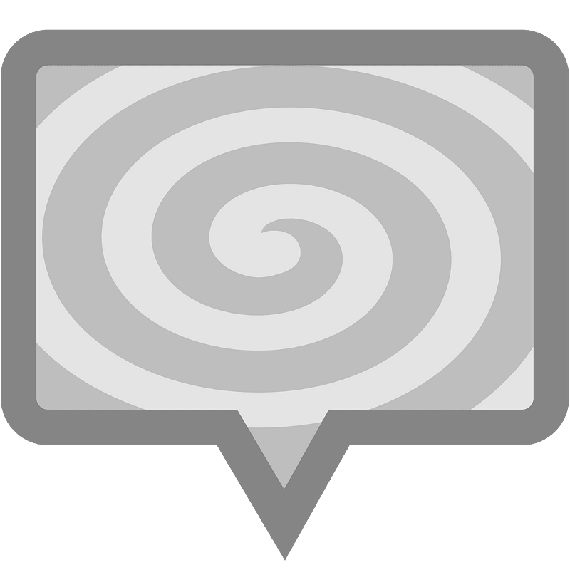 Grey speech bubble