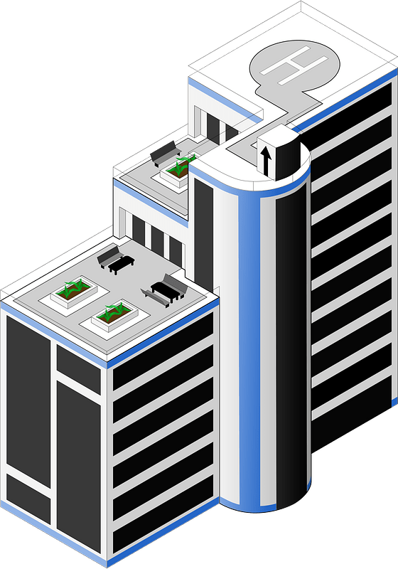Isometric building