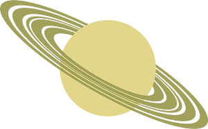 Light grey saturn