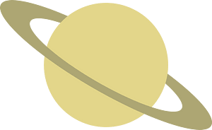 Light grey saturn