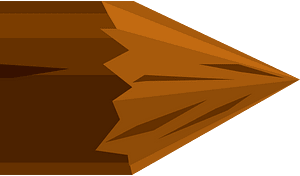 Sharp brown log right