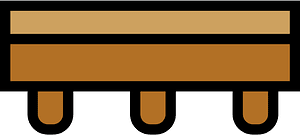 Brown plank