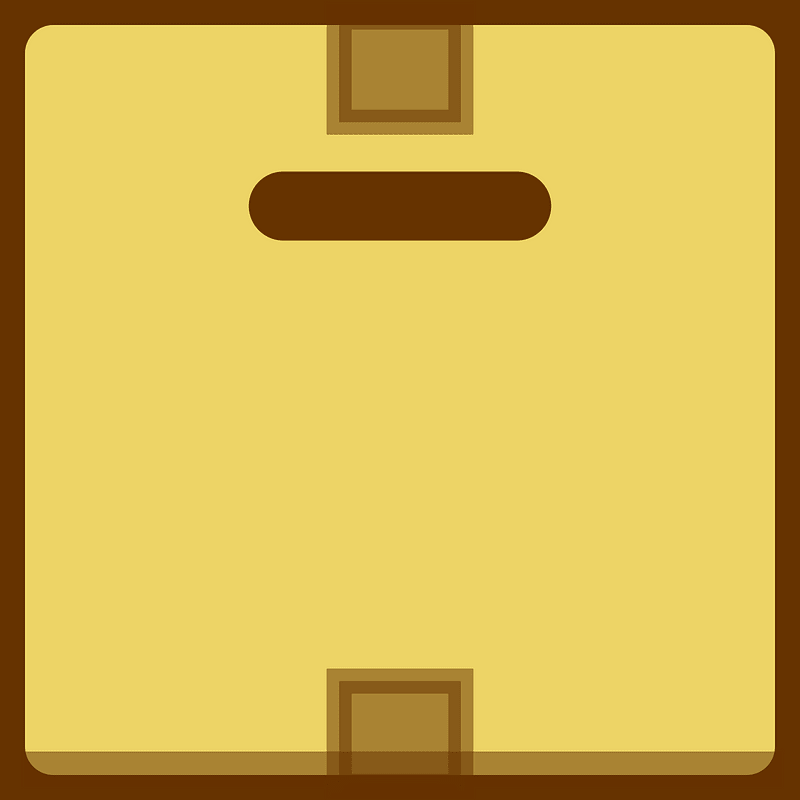 Dark brown handle box