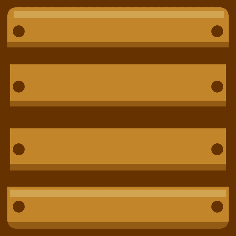 Brown planks crate