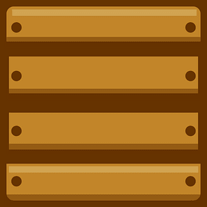 Brown planks crate