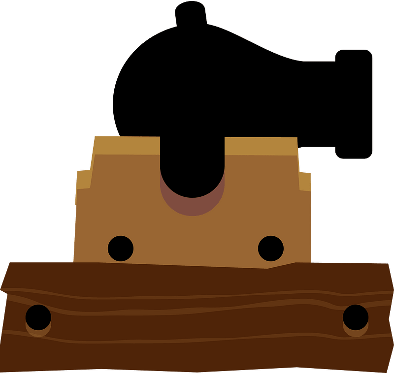 Brown base black cannon side