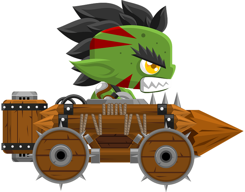 Bworn car green rider