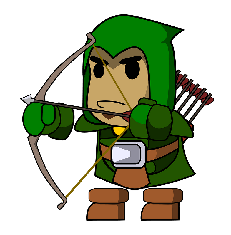 Green archer - Free vector clipart images on creazilla.com