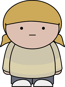 Long blond haired neutral girl