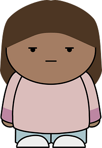 Long brown haired neutral girl