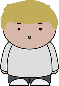 Blond haired focused boy