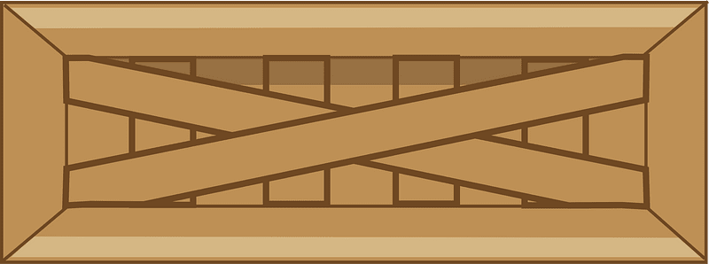 Brown long crate