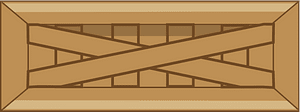 Brown long crate