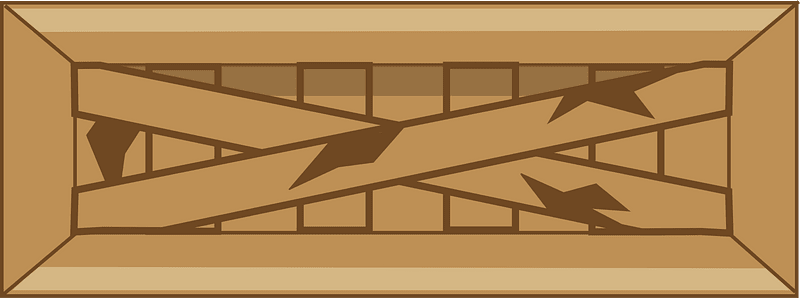 Brown long crate