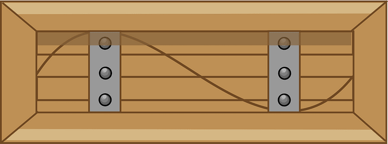Brown long crate