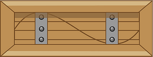 Brown long crate