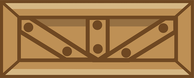 Brown long crate
