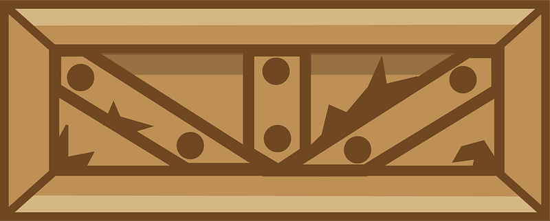 Brown long crate