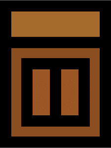 Brown rectangle