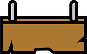 Brown shelf
