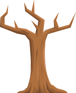 Brown dead tree