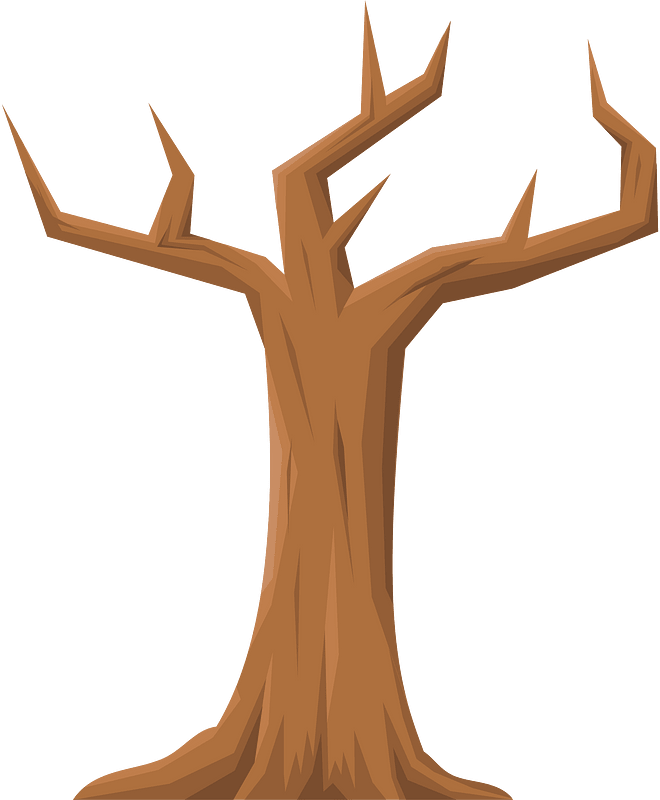Brown dead tree