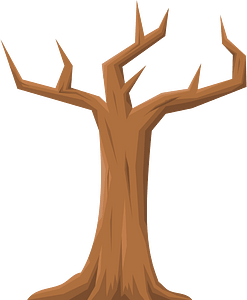 Brown dead tree