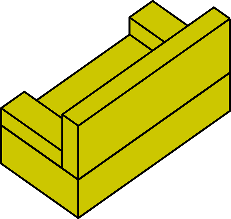 Yellow sofa up left
