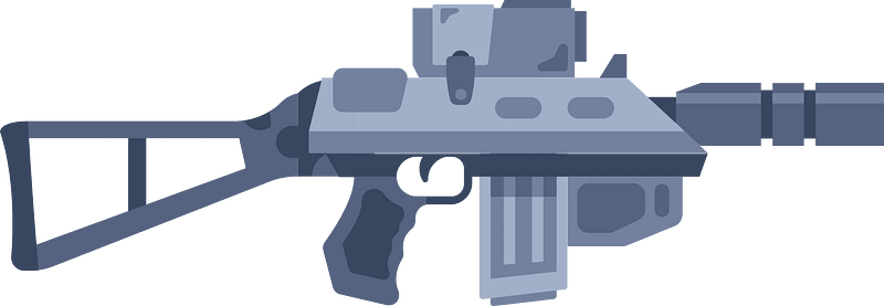 Grey machine gun