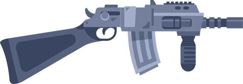 Grey machine gun