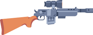 Grey sniper rifle