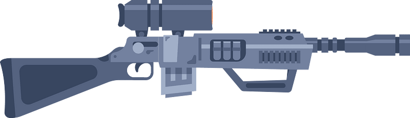 Grey sniper rifle