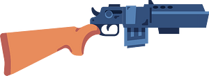 Blue shotgun