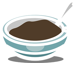 Blue stripe bowl