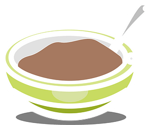 Green stripe bowl